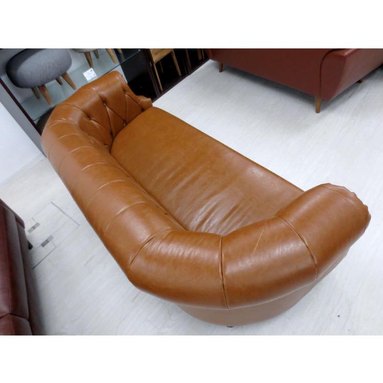 ソファー　3人掛け　ソフトレザー製　ゴージャス　ポケットコイル　完成品　幅187cm　室内搬入_10