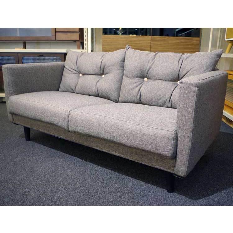 ソファー　2人掛　布製　ファブリック　グレー　幅144cm　完成品　室内搬入 |  | 08