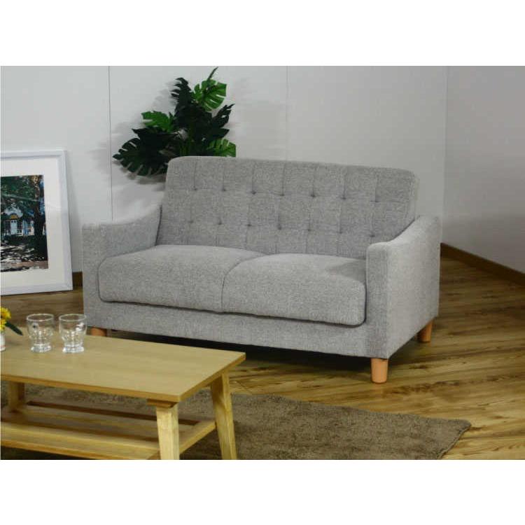 幅120cm・収納付きソファーベッド二人掛け（布ファブリック張り／完成