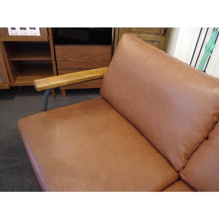 幅151cm・ソフトレザー製・2人掛けソファー（ポケットコイル採用） |  | 08