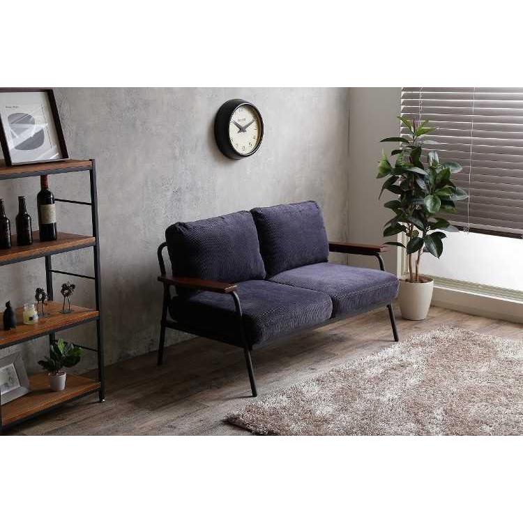 ソファー　幅136cm　コーデュロイ生地　2人掛け　脚掛け付　ポケットコイル仕様 |  | 10