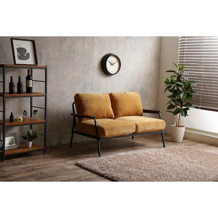 ソファー　幅136cm　コーデュロイ生地　2人掛け　脚掛け付　ポケットコイル仕様 |  | 05