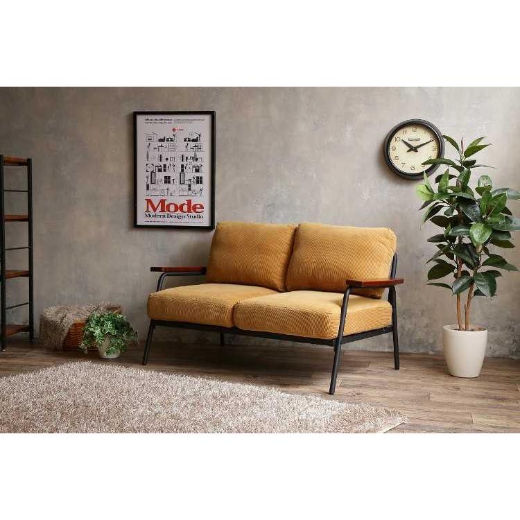 ソファー　幅136cm　コーデュロイ生地　2人掛け　脚掛け付　ポケットコイル仕様 |  | 06