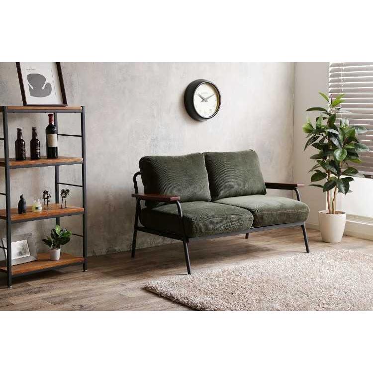 ソファー　幅136cm　コーデュロイ生地　2人掛け　脚掛け付　ポケットコイル仕様 |  | 09