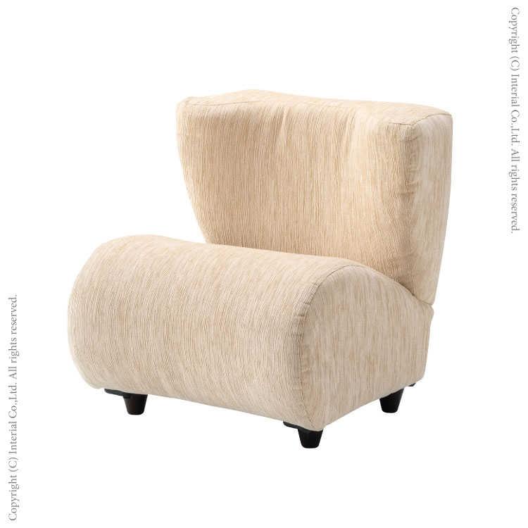 ソファー　ファブリック製　かわいい　1人掛け　幅53cm　完成品 |  | 01