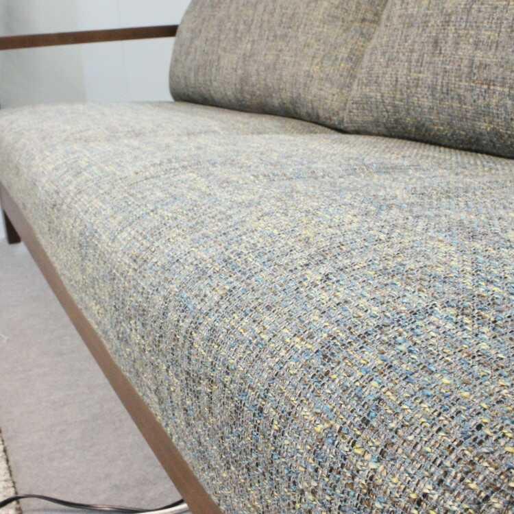 【地域限定SALE適応中！】ソファー 3人掛け おしゃれ 北欧 幅205cm 天然木 木肘 木製 ウォールナット 布 高級 カバーリング モダン シック 3人 単品 |  | 12