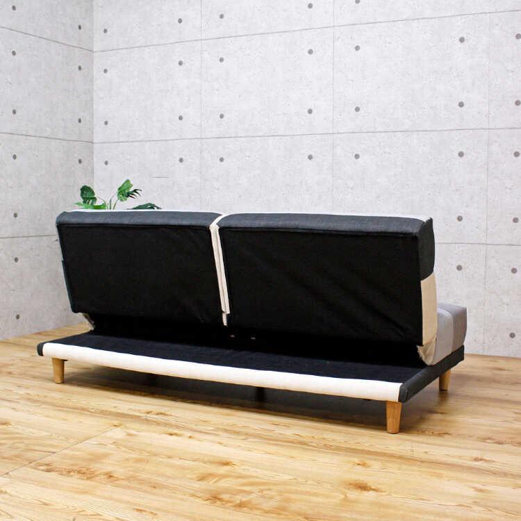 ソファベッド ソファー おしゃれ パッチワーク 3人掛け 幅180