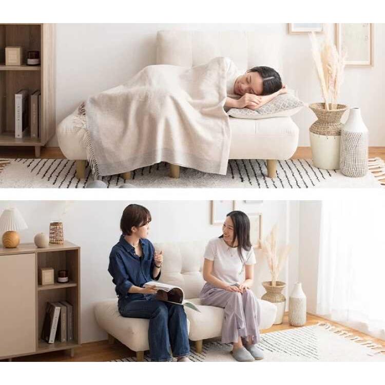 ソファー 1人掛け ゆったり 1人用 ローソファー 布 オットマン付き