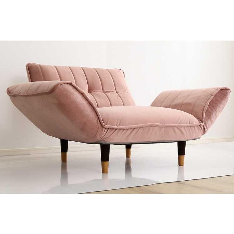 一人掛けソファ ひとりがけ 一人掛け椅子 ピンク おしゃれ コンパクト かわいい リクライニング機能 肘置き オットマン 一人暮らし ワンルーム |  | 02