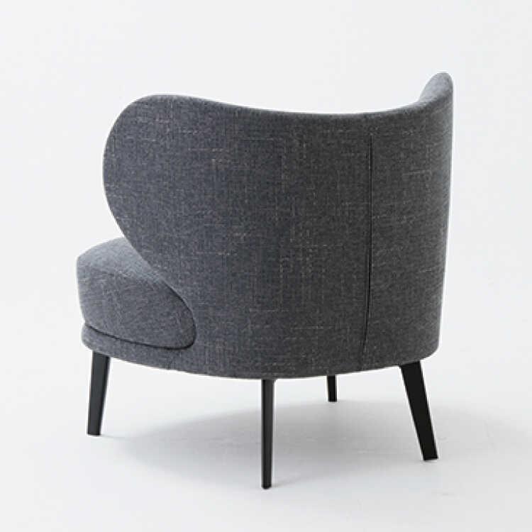 ソファー 一人掛けソファ 1人用 一人用 グレー 布製 ファブリック 高級