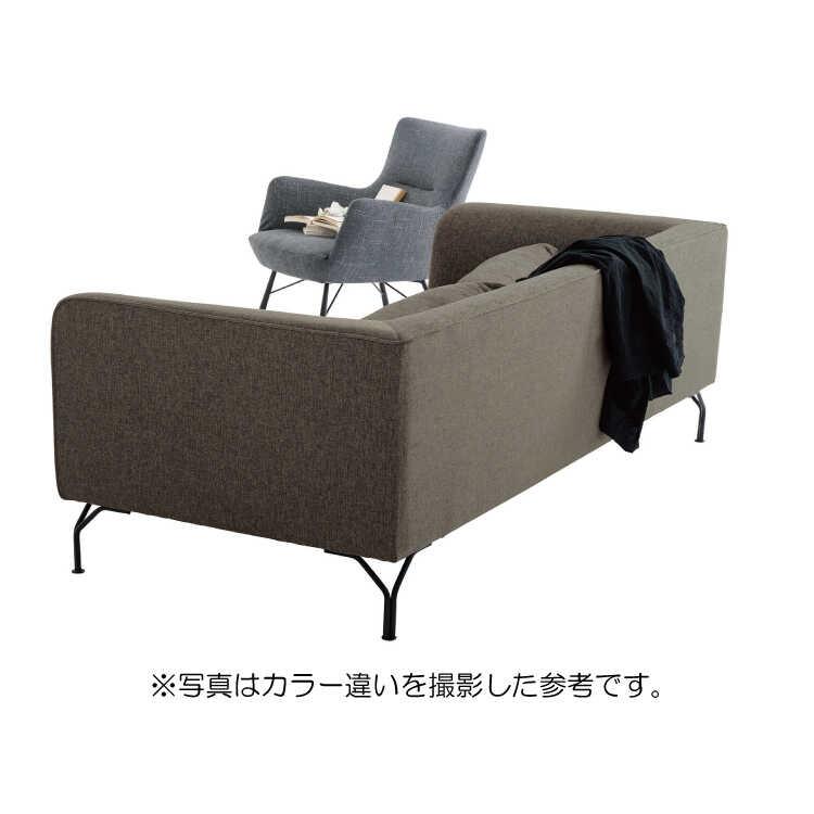 ソファー 三人掛け 3人用 幅189 グレー レザー風 布製 かっこいい
