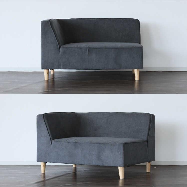 幅193cm・レイアウト組み替え自由な3点セット！布製コーナーソファー ダークグレー色 ロータイプOK 開梱設置サービス付き リビング シンプル かっこいい お洒落 |  | 04