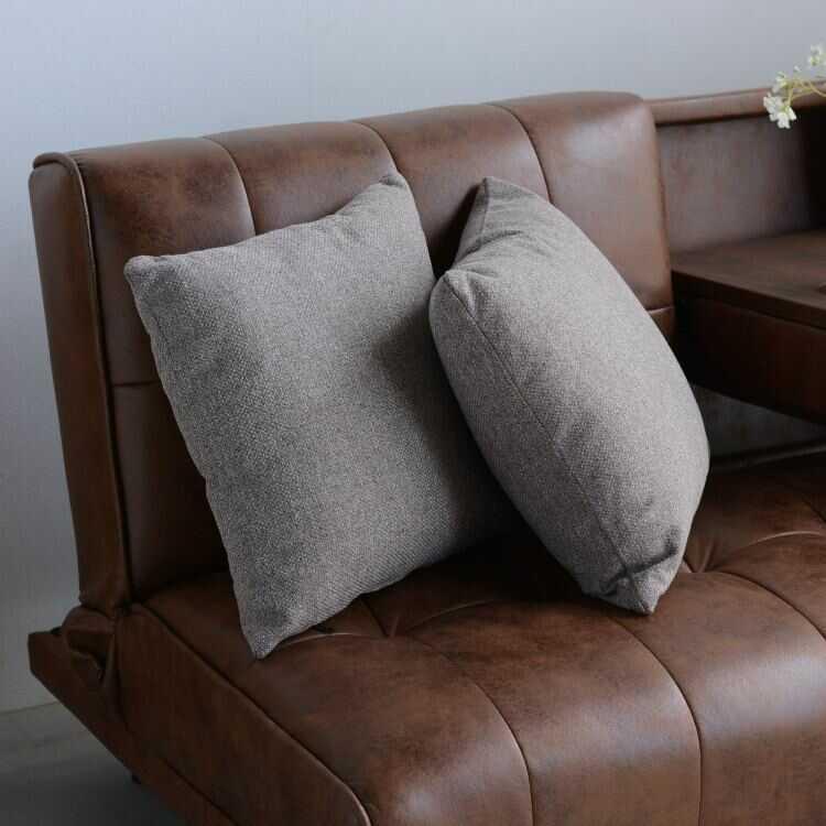 幅180cm・ミニテーブル付きソファーベッド シリコンフィル・ファブリックレザー張り Sバネ ウレタンフォーム 木  おしゃれ リクライニング ファニチャー 家具 |  | 13