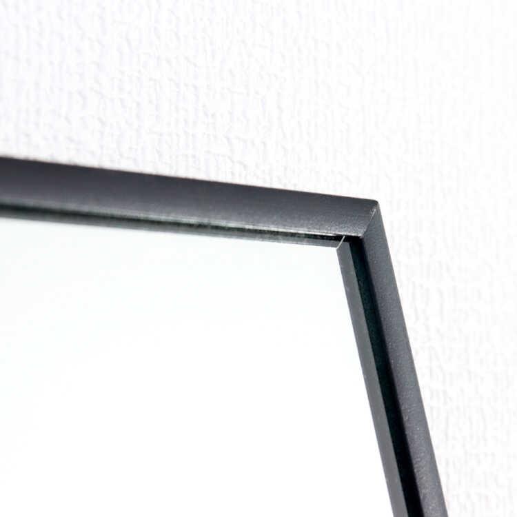 全身鏡 スタンドミラー オシャレ モダン 黒 幅50cm 高さ160cm