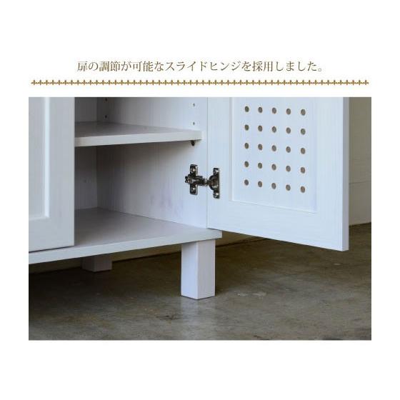 シューズボックス 大容量 幅58cm パンチング扉 ロータイプ 通気性 両開き 2枚扉 移動棚 北欧 おしゃれ 玄関収納 靴箱 下駄箱 ひとり暮らし 新婚 |  | 11