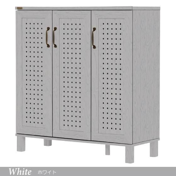 シューズボックス 大容量 幅87cm パンチング扉 ロータイプ ワイド 3枚扉 通気性 両開き 片開き 移動棚 北欧 おしゃれ 玄関収納 靴箱 下駄箱 |  | 01