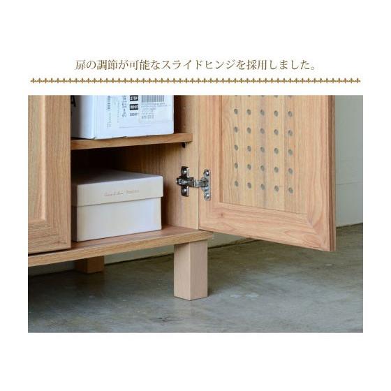 シューズボックス 大容量 幅87cm パンチング扉 ロータイプ ワイド 3枚扉 通気性 両開き 片開き 移動棚 北欧 おしゃれ 玄関収納 靴箱 下駄箱 |  | 11