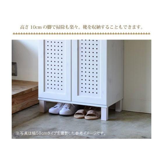 シューズボックス 大容量 幅87cm パンチング扉 ロータイプ ワイド 3枚扉 通気性 両開き 片開き 移動棚 北欧 おしゃれ 玄関収納 靴箱 下駄箱 |  | 14