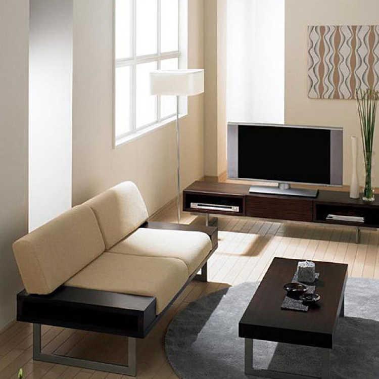 リビングテーブル　幅110cm　シンプル　長方形　ウッド　木目天板　スチール脚　角型 |  | 07