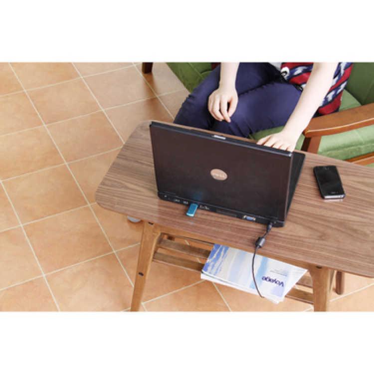 幅105cm・木製コーヒーテーブル（棚付き／天然木ウォールナット製） |  | 03