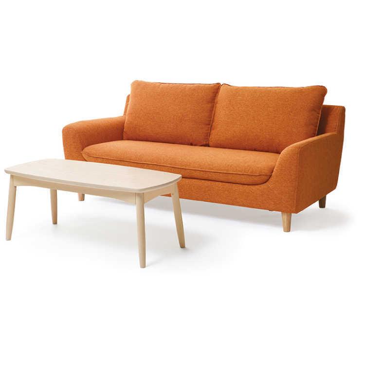 幅100cm・高品質リビングテーブル木製（アッシュ材／ウォールナット材） |  | 04