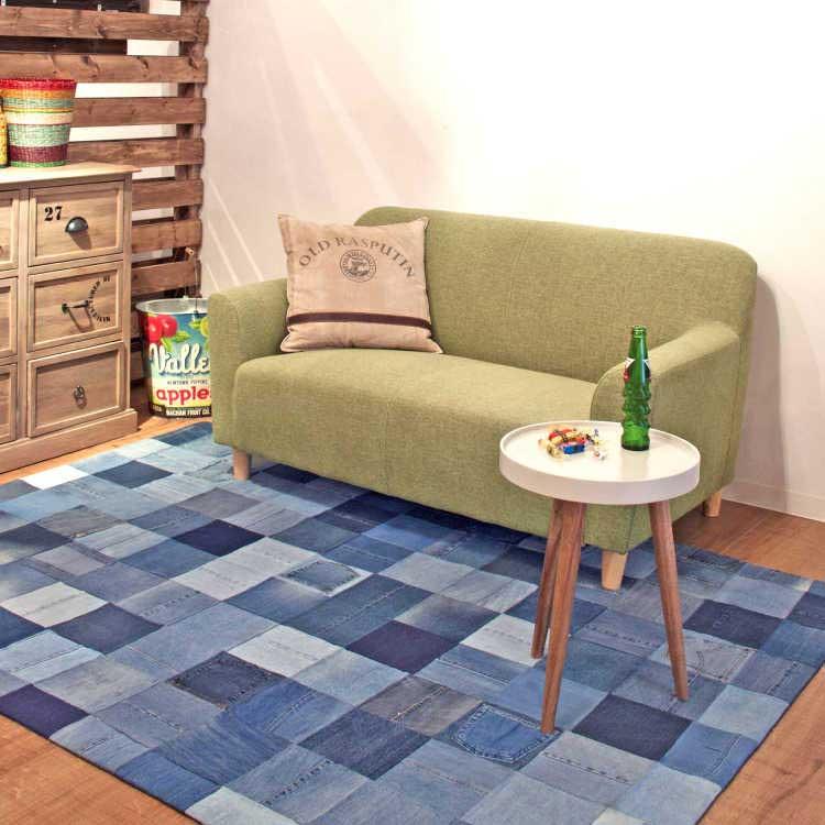 幅45cm・白ホワイト円形リビングテーブル（天然木ミンディ） |  | 05