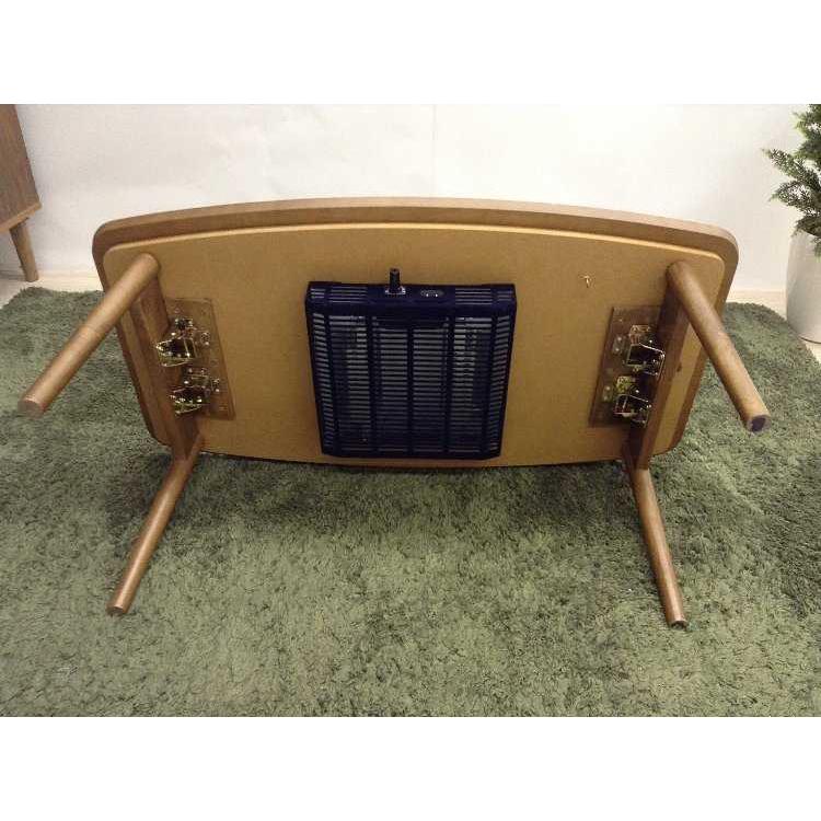 幅90cm・折りたたみ可能こたつテーブル（天然木オーク／ウォールナット製） |  | 04