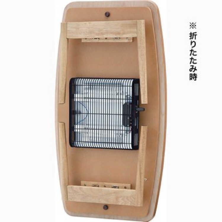 幅90cm・折りたたみ可能こたつテーブル（天然木オーク／ウォールナット製） |  | 05