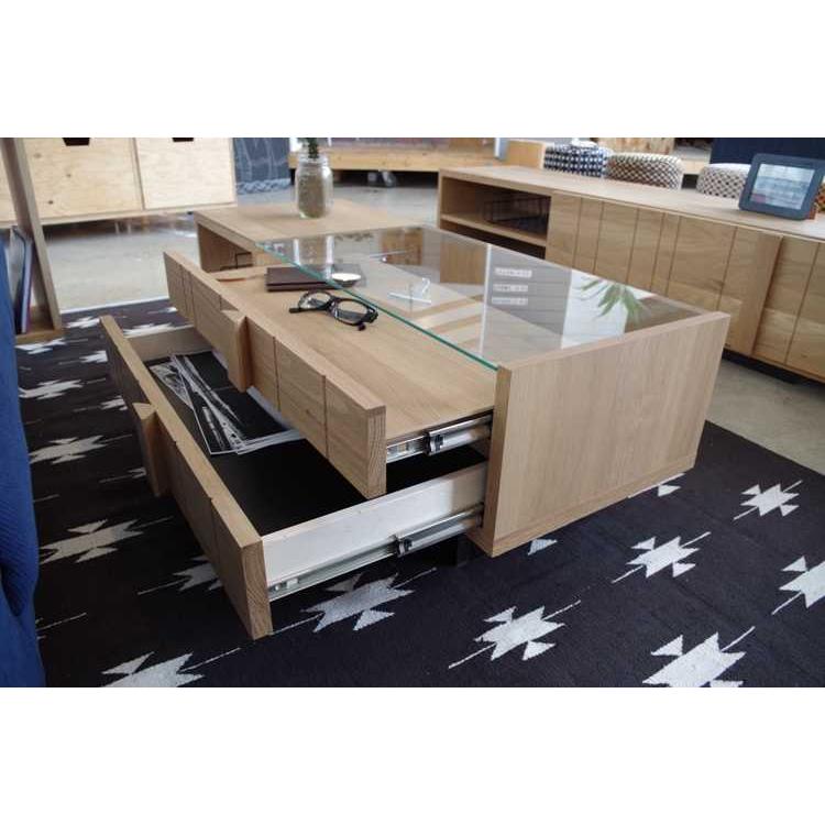 センターテーブル　幅110cm　北欧　ナチュラル　引出し　収納付　大容量　日本製　完成品 |  | 05