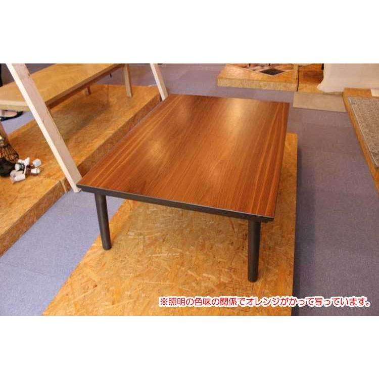 幅105cm・おしゃれこたつローテーブル（天然木ウォールナット製）の画像