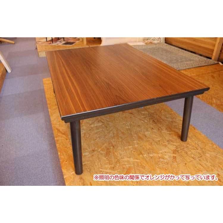 幅105cm・おしゃれこたつローテーブル（天然木ウォールナット製）の画像