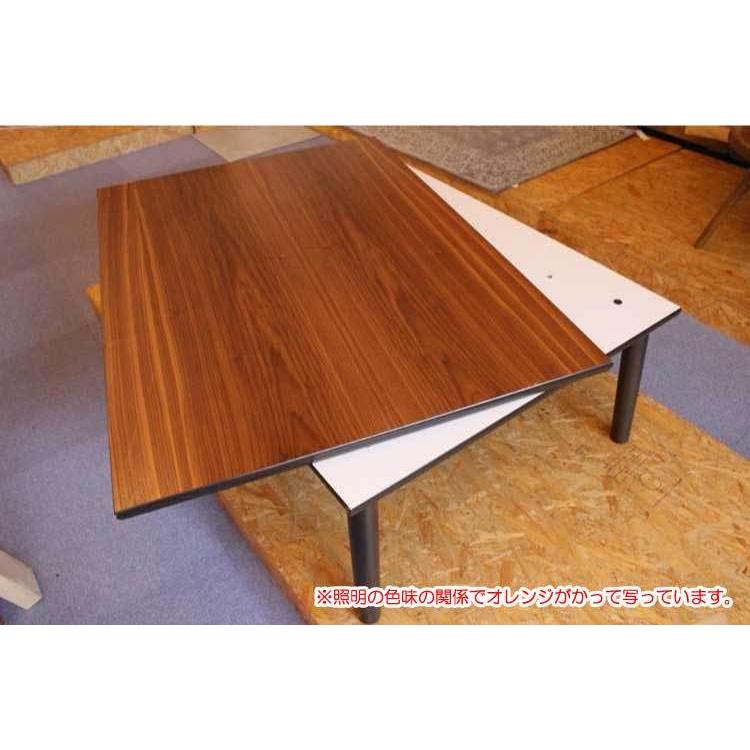 幅105cm・おしゃれこたつローテーブル（天然木ウォールナット製）の画像