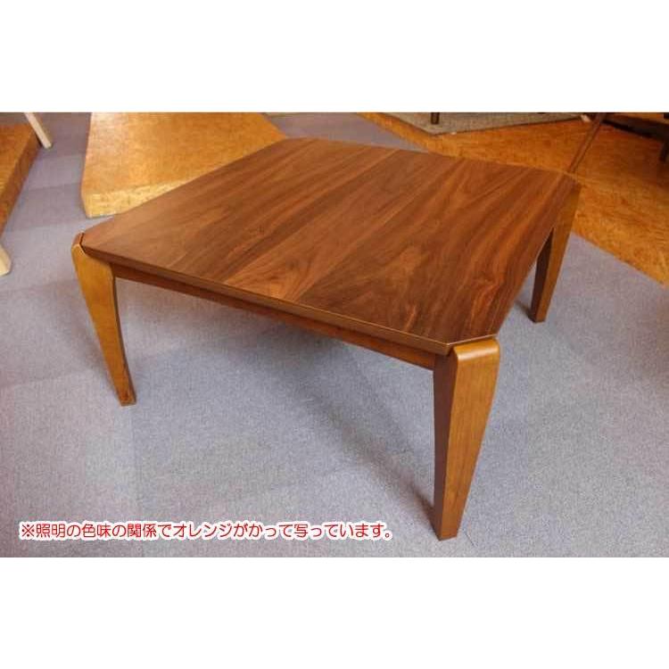 幅75cm・こたつローテーブル正方形（天然木ウォールナット製） |  | 01