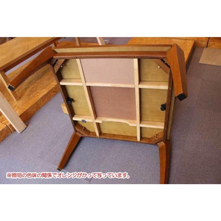 幅75cm・こたつローテーブル正方形（天然木ウォールナット製） |  | 05