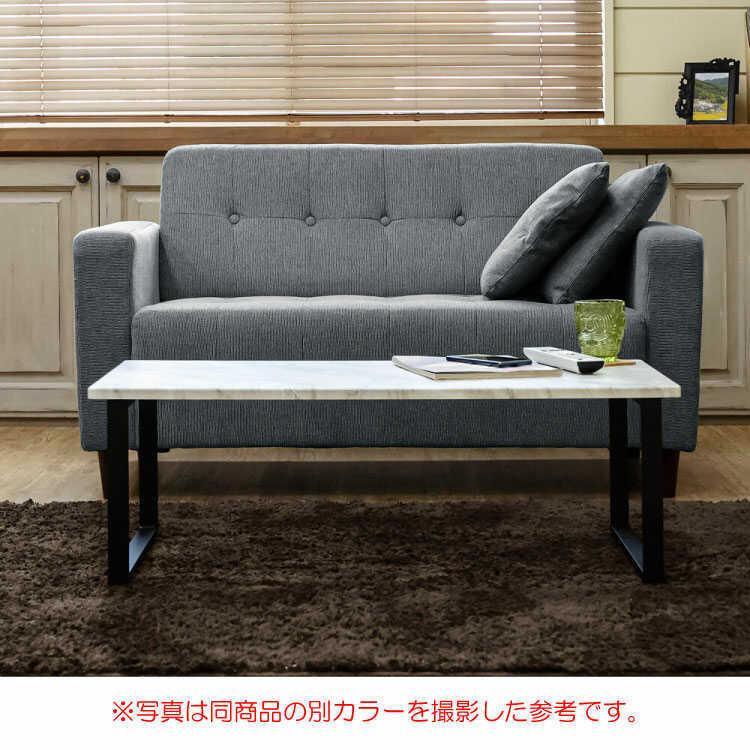幅90cm・大理石柄センターテーブル（黒ブラック） : インテリア