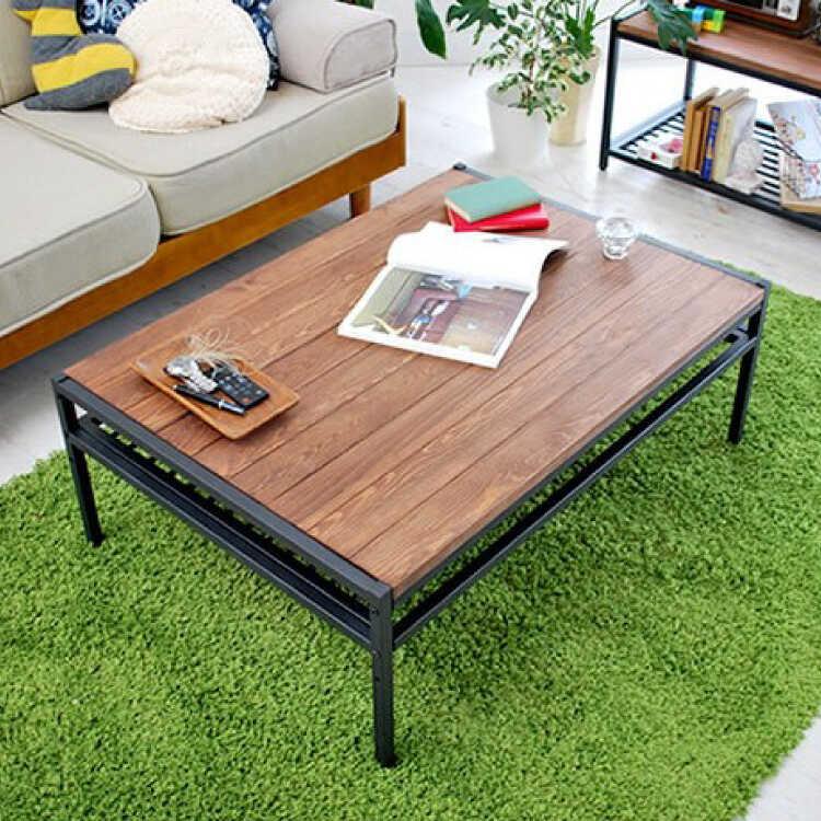 センターテーブル 木製 お洒落 北欧 ヴィンテージ 天然木 パイン