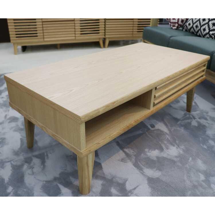 ローテーブル センターテーブル 木製 ナチュラル おしゃれ 天然木 引き出し 完成品 北欧 シンプル 和モダン 木目 幅100cm リビングテーブル |  | 11