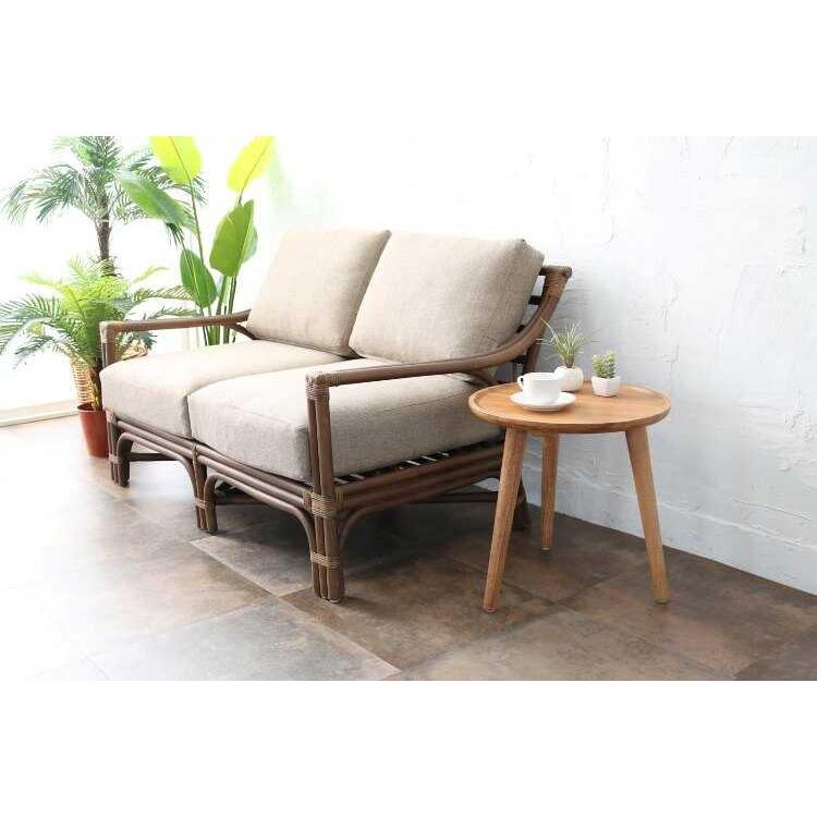 サイドテーブル 丸 天然木 無垢 チーク おしゃれ 北欧 完成品 ミニテーブル ナチュラル シンプル 直径45cm 木製 単品 リビング 寝室 おすすめ |  | 08