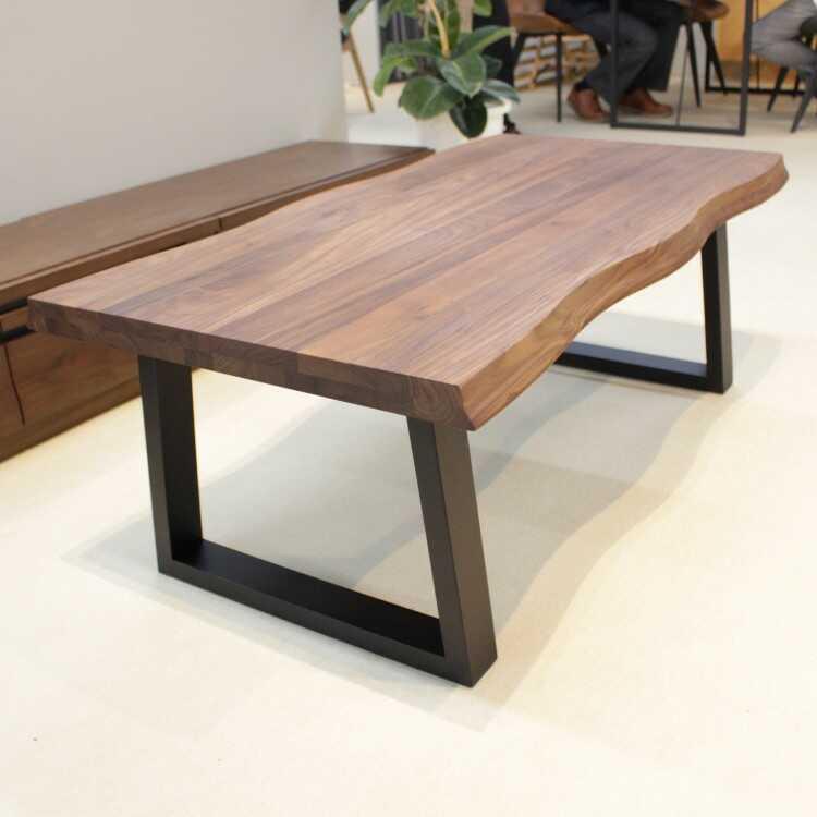 テーブル　センターテーブル　おしゃれ　北欧　リビング　机　木製　ブラウン　ウォールナット　無垢集成材　幅120cm　シンプル　和モダン　ローテーブル |  | 10