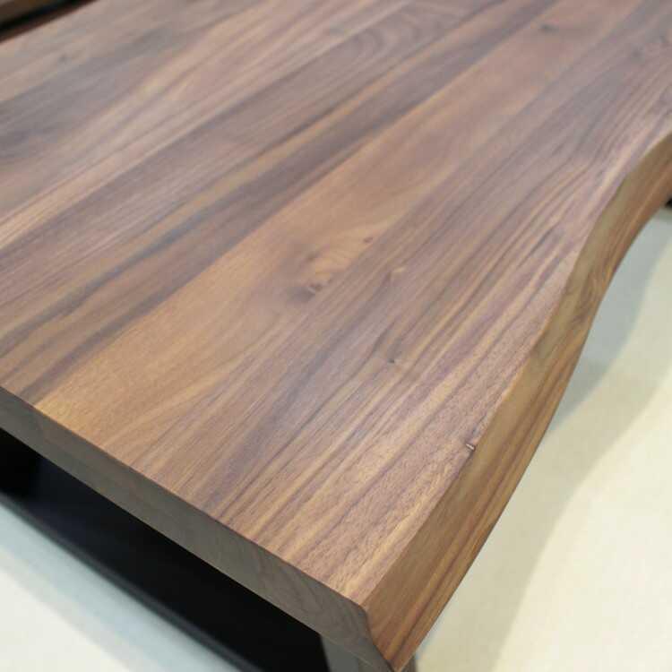 テーブル　センターテーブル　おしゃれ　北欧　リビング　机　木製　ブラウン　ウォールナット　無垢集成材　幅120cm　シンプル　和モダン　ローテーブル |  | 03