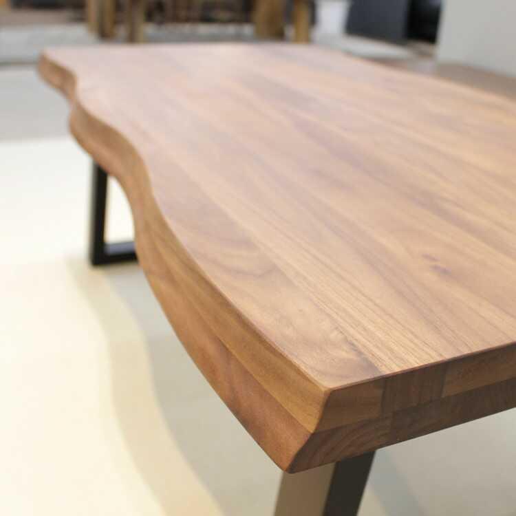 テーブル　センターテーブル　おしゃれ　北欧　リビング　机　木製　ブラウン　ウォールナット　無垢集成材　幅120cm　シンプル　和モダン　ローテーブル |  | 05