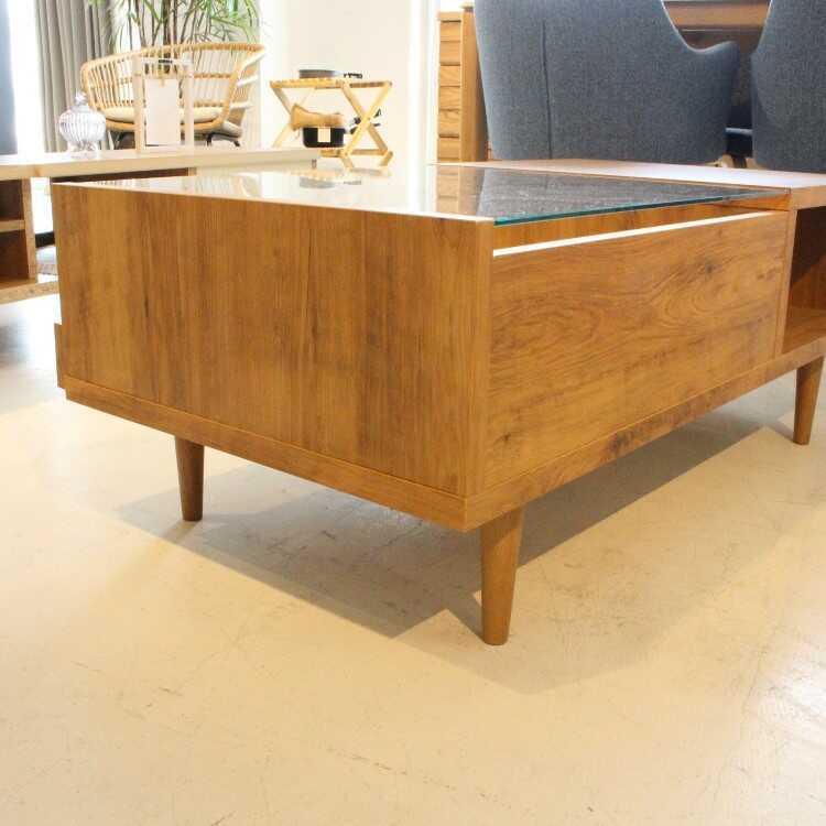 センターテーブル ローテーブル 木製 ガラス おしゃれ テーブル