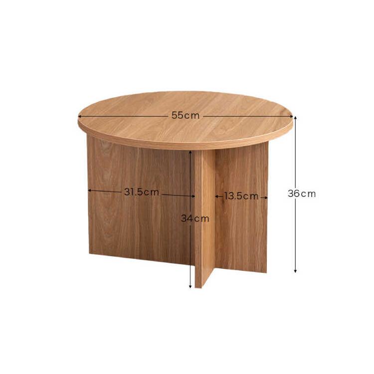 センターテーブル 丸テーブル ラウンド 丸型 円形 おしゃれ 木製 北欧 ナチュラル 木目調 コンパクト 幅55 円卓 カフェテーブル ローテーブル |  | 12