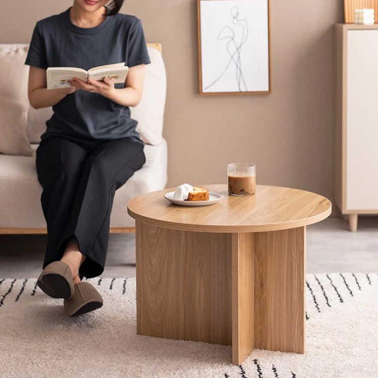 センターテーブル 丸テーブル ラウンド 丸型 円形 おしゃれ 木製 北欧 ナチュラル 木目調 コンパクト 幅55 円卓 カフェテーブル ローテーブル |  | 08