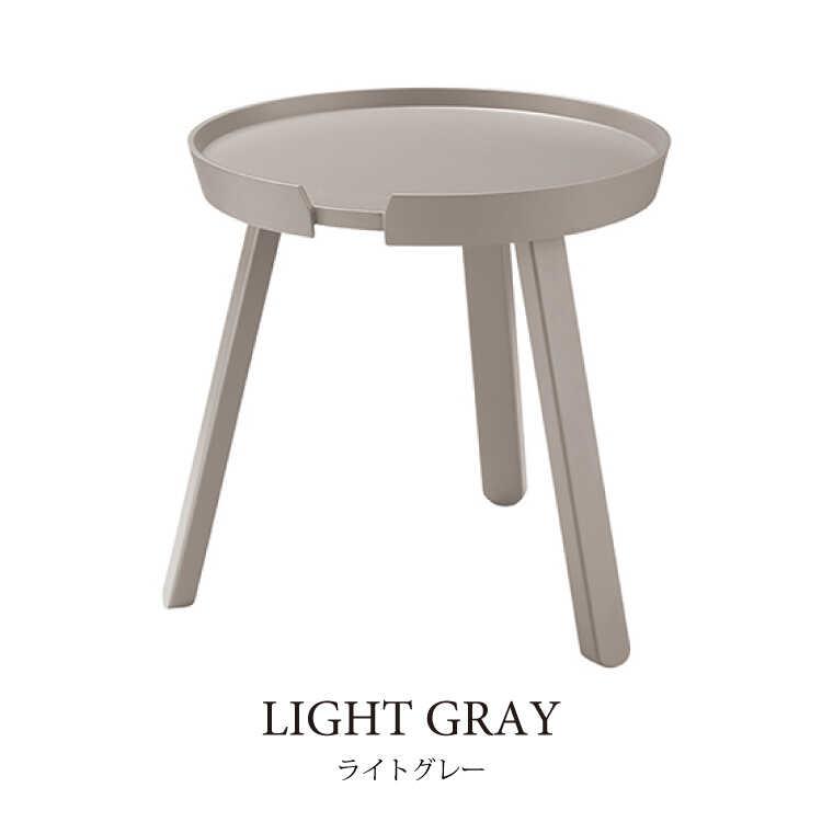 サイドテーブル ナイトテーブル おしゃれ スリム コンパクト 丸 直径45 天然木 グレー 黒 ブラック シンプル モダン ホテルライク 円形 |  | 03