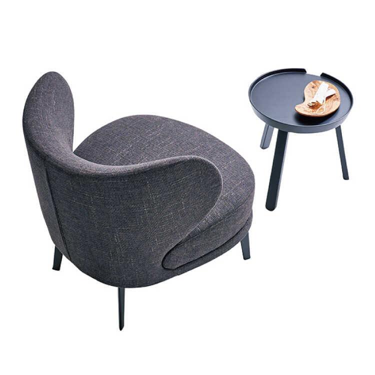 サイドテーブル ナイトテーブル おしゃれ スリム コンパクト 丸 直径45 天然木 グレー 黒 ブラック シンプル モダン ホテルライク 円形 |  | 07