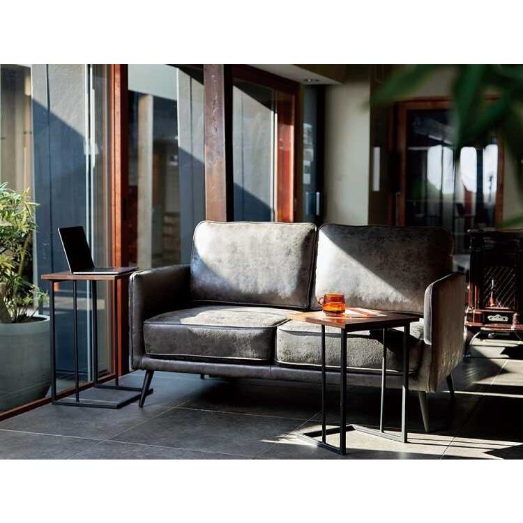 ネストテーブル サイドテーブル ミニテーブル 2個セット ウォールナット柄 高級 コンパクト 小さめ スチール脚 北欧 モダン おしゃれ 飾り棚 |  | 05