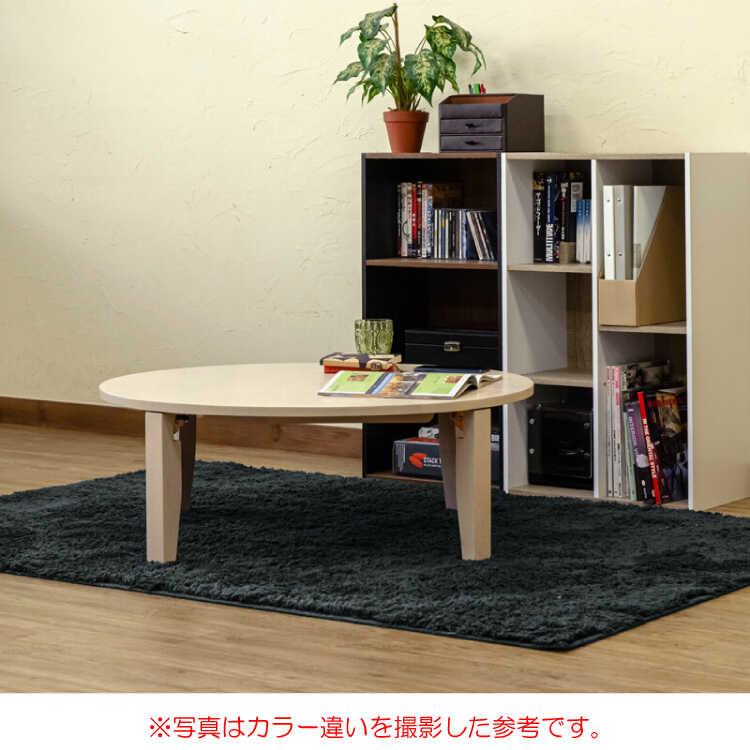 テーブル 折りたたみ ちゃぶ台 丸型 円形 天然木製 ラバーウッド