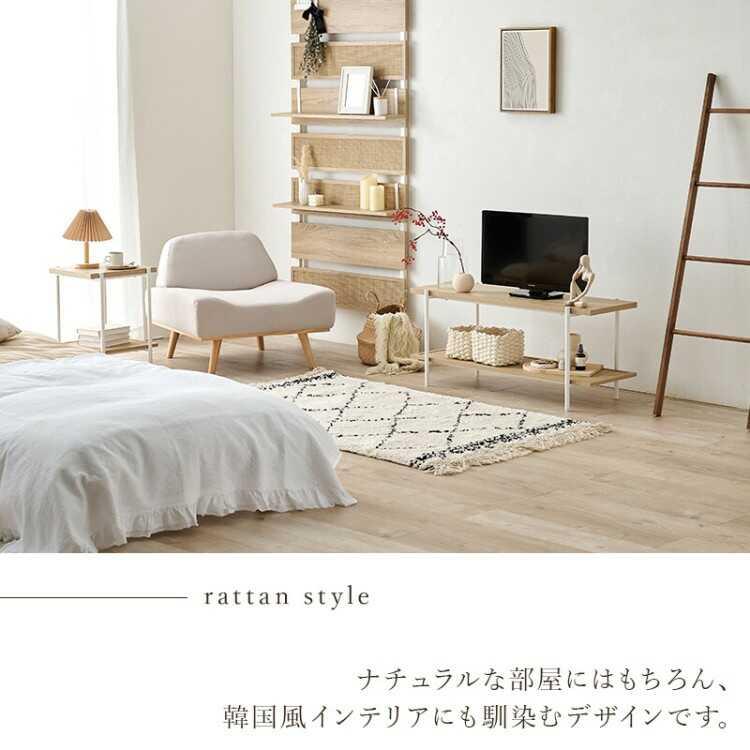 サイドテーブル 幅40 ミニ ラタン調 ナチュラル 北欧 おしゃれ ソファ横 ベッド横 2段 シンプル 安い 木目 ナイト ソファサイド ラック |  | 07