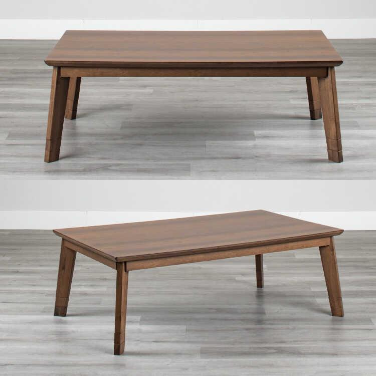 幅135cm・高さ3段階調節できる！天然木オーク製のリビングこたつテーブル ブラウン色 ローテーブル リビング机 センターテーブル おしゃれ シンプル 家具 木目 |  | 10